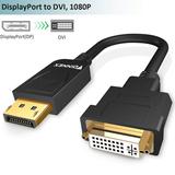DisplayPort to DVI Adapter(1080P Single-Link), FOINNEX DP to DVI-D Converter, Male to Female, Compat