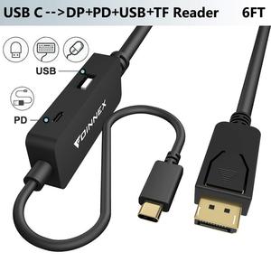 USB C to Displayport Cable 4K@60Hz,Power Charging PD, Dex Station for Samsung S9/S8/S10 Plus,Note 9/